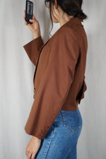 La Veste à Noeud Camel - Laine - Pièce unique faut le voir porté © - T. 34 & 36