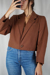 La Veste à Noeud Camel - Laine - Pièce unique faut le voir porté © - T. 34 & 36