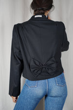 La Veste à Noeud Noire - Laine - Pièce unique faut le voir porté © - T. 38 & 40