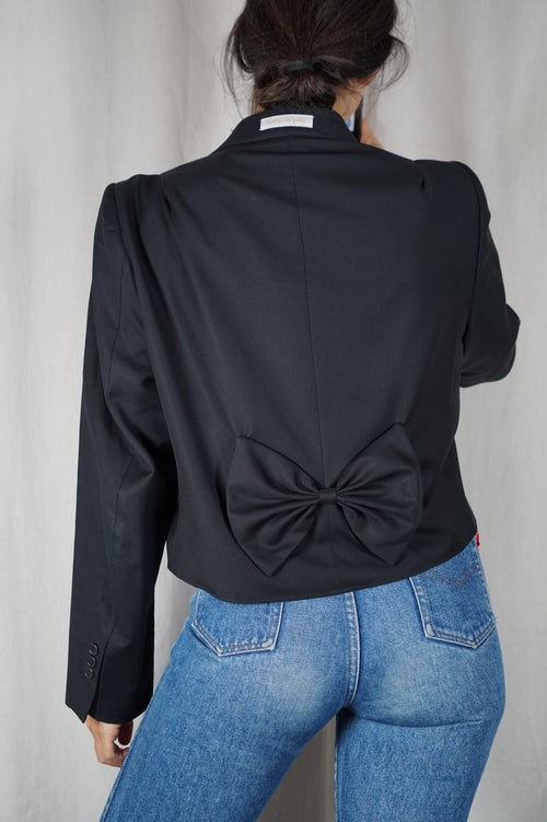 La Veste à Noeud Noire - Laine - Pièce unique faut le voir porté © - T. 38 & 40