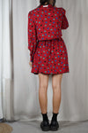 L'Ensemble rouge à motifs - 100% Soie - T. 34 & 36 - T. 1m70 max recommandé