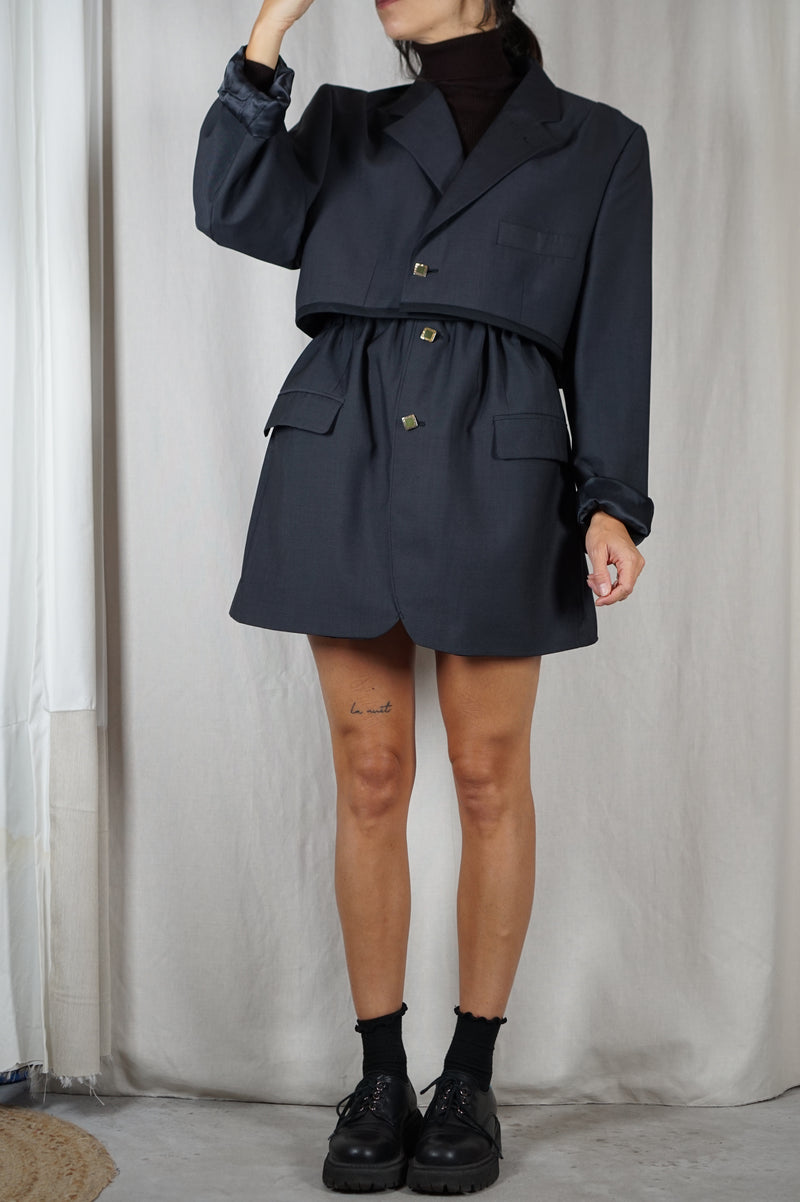 L'Ensemble Anthracite en Laine & Cachemire - Pièce Unique faut le voir porté - T. 40 & 42 - 1m65 max reco