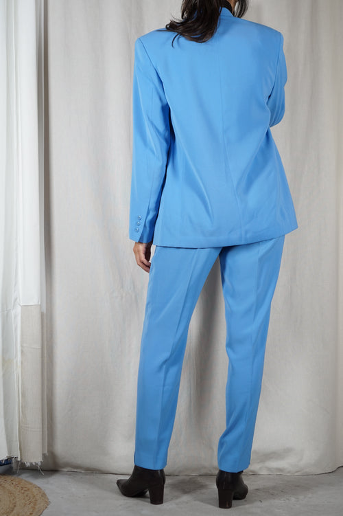 Magnifique Ensemble Tailleur Vintage Cacharel - Bleu Bleuet - T.36