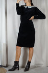 Superbe Robe Vintage en velours - T.38 - Idéal grandes!