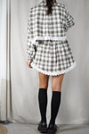 L'Ensemble Chemise à Carreaux - Pièce unique faut le voir porté © - 100% Coton & Broderie anglaise - T. 38 à 42