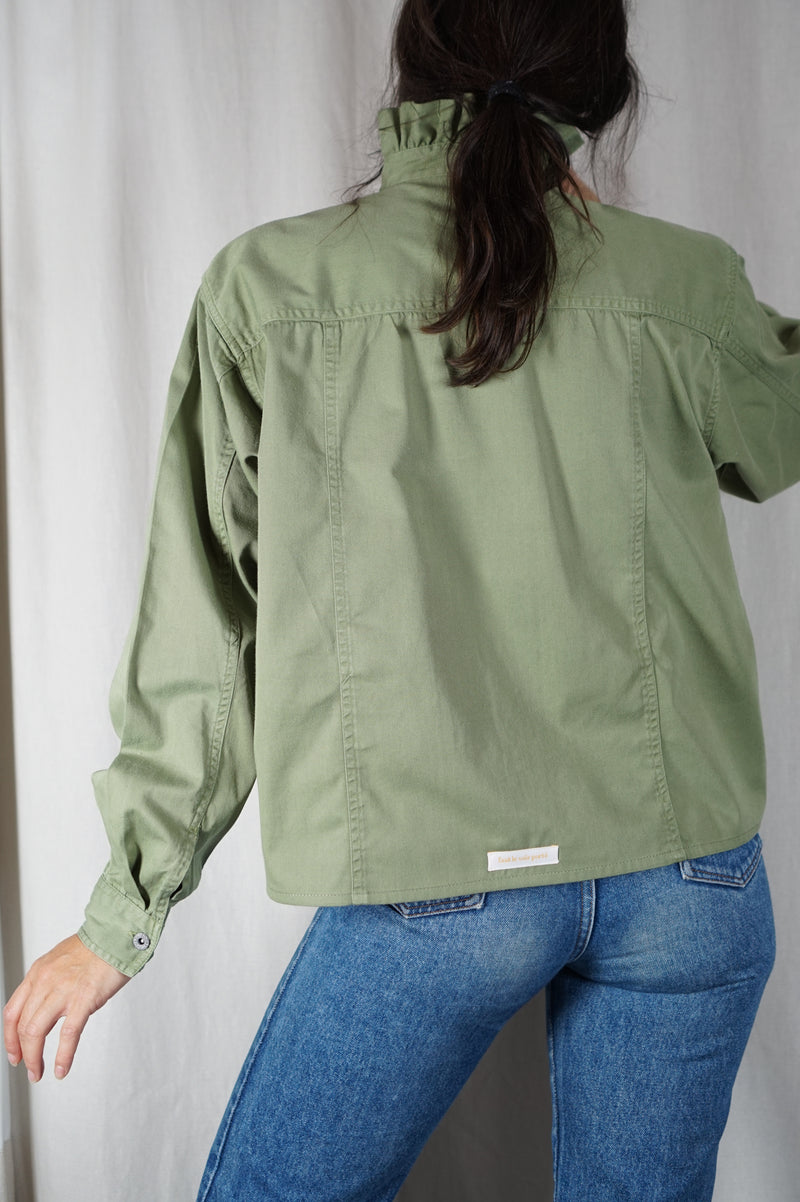 La Chemise Epaisse à Collerette - Coton - Pièce unique faut le voir porté © - T. 36 à 40