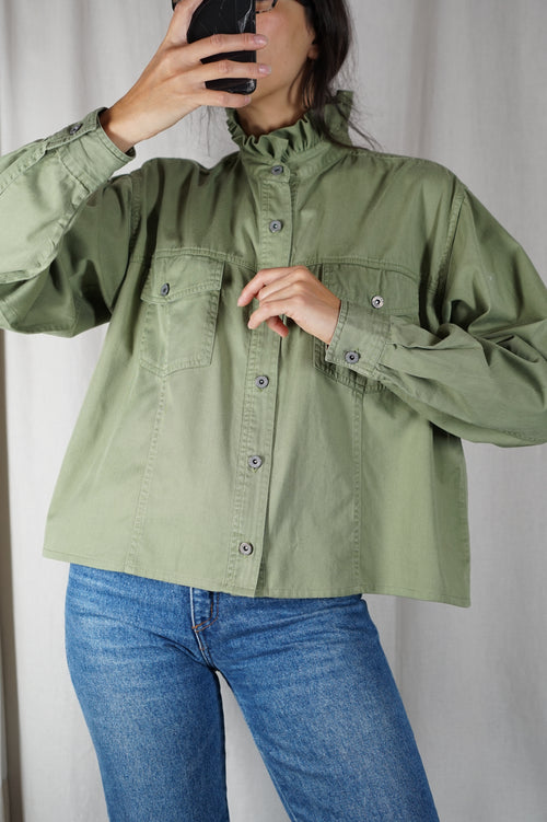 La Chemise Epaisse à Collerette - Coton - Pièce unique faut le voir porté © - T. 36 à 40
