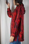 Superbe Chemise Vintage peau-de-pêche - T. grand 38 à 42