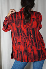 Superbe Chemise Vintage peau-de-pêche - T. grand 38 à 42
