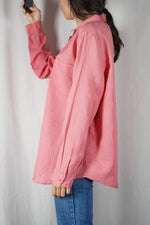 Superbe Chemise couleur corail - Lin - T. 42 à 48