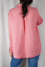 Superbe Chemise couleur corail - Lin - T. 42 à 48