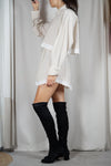 L'Ensemble Chemise Sable Rayé - Pièce unique faut le voir porté © - Coton & Broderie anglaise - T. 38 & 40
