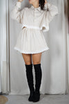 L'Ensemble Chemise Sable Rayé - Pièce unique faut le voir porté © - Coton & Broderie anglaise - T. 38 & 40