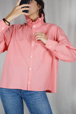 La Chemise Corail à Collerette - Coton mélangé - Pièce unique faut le voir porté © - T. 36/38 à 42