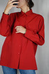 Superbe Chemise Vintage Coquelicot - Viscose mélangée - T. 38 au grand 40