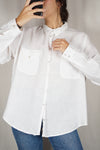 Superbe Chemise Blanche en pur lin - T. 42 à 46/48