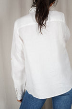 Superbe Chemise Blanche en pur lin - T. 42 à 46/48