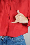 Magnifique Chemise Vintage en pure soie - T. 36/38 à 42