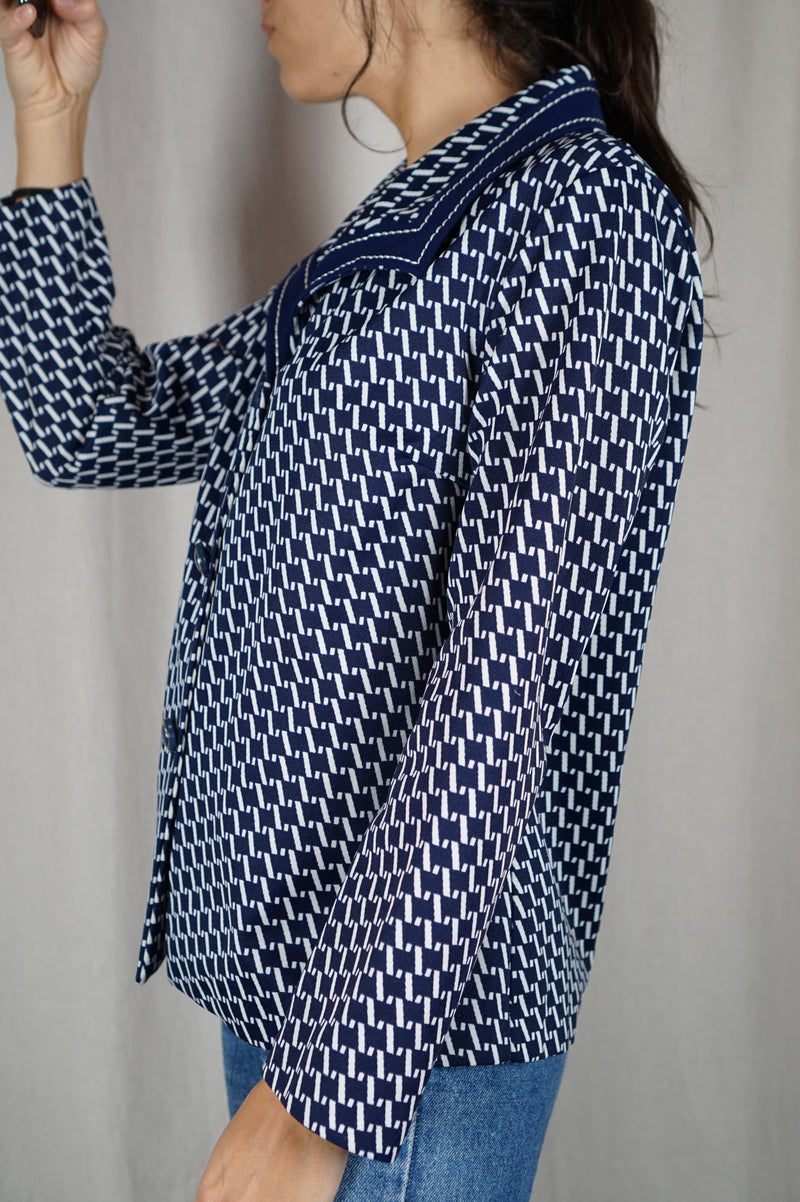 Magnifique Chemise/Veste légère Vintage couturière - Pièce Unique - T. 40 & 42