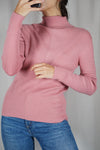 Joli Pull vintage Vieux Rose - Laine - T. 38 & 40