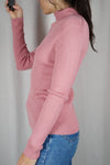 Joli Pull vintage Vieux Rose - Laine - T. 38 & 40