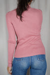 Joli Pull vintage Vieux Rose - Laine - T. 38 & 40