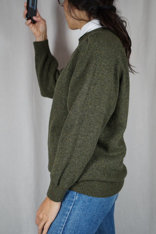 Superbe Pull Vintage en Laine d'agneau - Chaud - T. 38 à 42