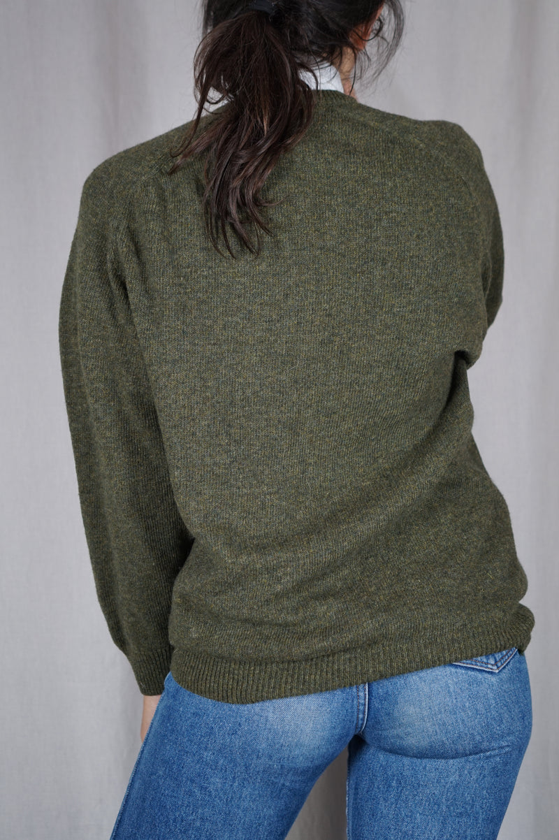 Superbe Pull Vintage en Laine d'agneau - Chaud - T. 38 à 42