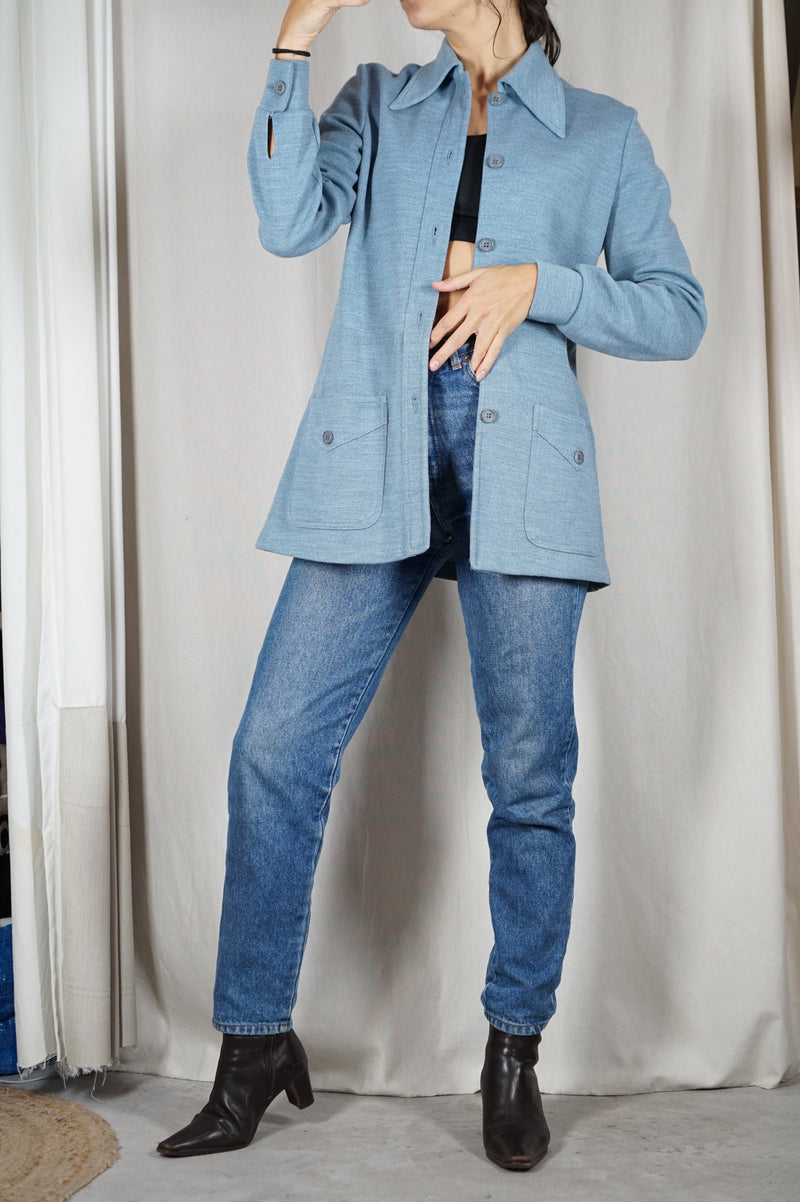 Superbe Veste années 70 - Col pelle à tarte - T. 36 & 38