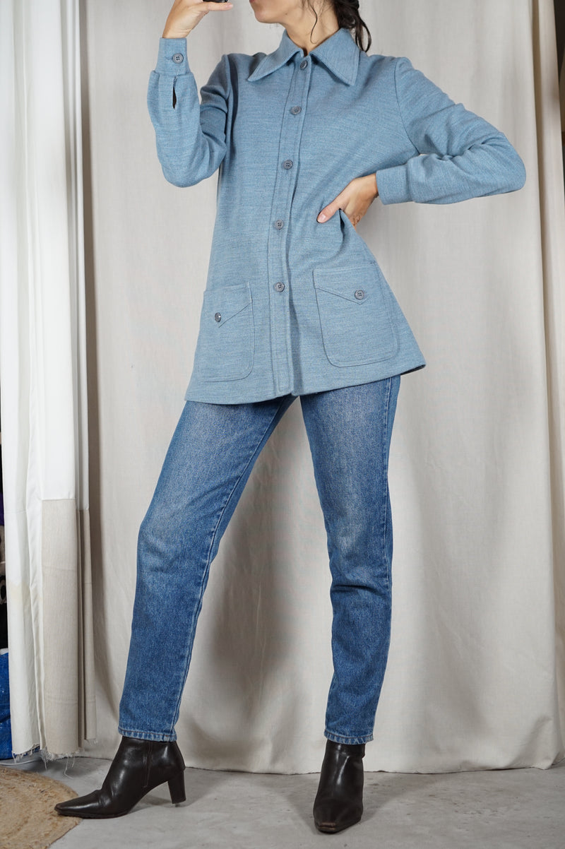 Superbe Veste années 70 - Col pelle à tarte - T. 36 & 38