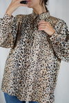Superbe Chemise Vintage fluide léopard - T. 40 à petit 44