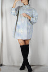 La Robe Collerette à Carreaux - Pièce unique faut le voir porté © - T. 36 à 42 (lire description)