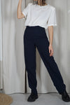 Superbe pantalon Vintage taille haute à surpiqures - T. 36