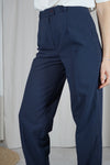 Superbe pantalon Vintage taille haute à surpiqures - T. 36