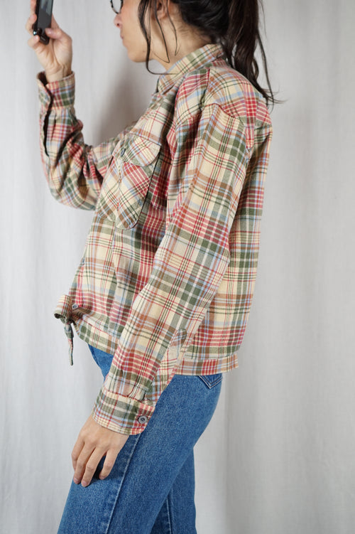 La Sur-Chemise imprimée à nouer - Coton épais & doux - Pièce unique faut le voir porté © - T. 40 & 42