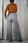 Superbe Pantalon Vintage flare en laine - T. 40 - grandes!