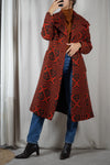 Incroyable Manteau70's couturière - RARE - T. 38 & petit 40 - idéal 1m68 et +