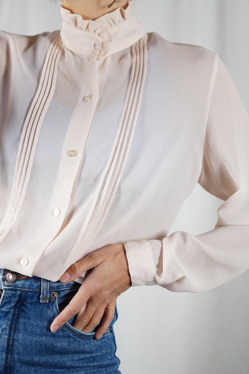 Superbe Chemisier Vintage crêpé - T. 34 à 38