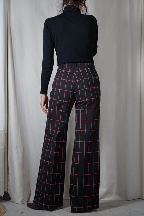 Magnifique Pantalon flare Vintage - T. 36 (idéal 1m68 au moins)