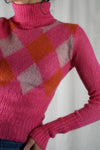 Superbe Pull Vintage Sisley en Mohair - T. 34 & 36