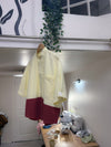 La Chemise Sorbet Jaune pâle & Rouille foncé - Pièce unique faut le voir porté © - T. 36 à grand 40