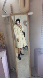 Incroyable Trench Vintage en coton épais mélangé - RARE! - T. 34 & 36