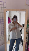 Superbe Chemise/Tunique Vintage blanche - T. 38 à 42