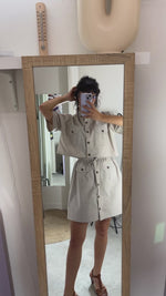 L'Ensemble Upcyclé Safari - Pur coton - T. grand 36 à 40 - T. 1m68/70 max recommandé