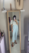 Superbe Pantalon Vintage bleu ciel - T. 38