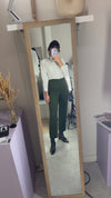 Superbe Pantalon Vintage Vert sapin en laine - Rodier - T. 34/petit 36