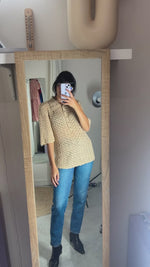 Magnifique Maille Vintage tricotée main - T. 36/38 à 42