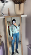 Superbe Veste en Jean brodée - T. 34 & 36