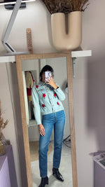 Superbe Veste en Jean brodée - T. 34 & 36