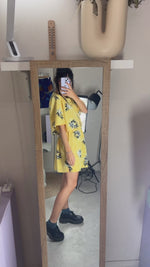 L'Ensemble Upcyclé Jaune soleil & Marine - T. 42 & 44 - T. 1m68 max recommandé
